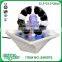 glass tabletop indoor water fountain ceramic bottom basin with led light