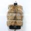 fashion European real fox fur vest for ladys