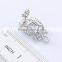 High quality bridal pendant earring white gold plated wedding earring inlaid white cubic zirconia