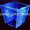 NEW Fashion Large Acrylic Led Ice Bucket, Square Led Beer Bucket for Party