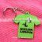 Customized footballer name rubber keychain
