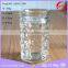 Set of glass jar for jam with lid