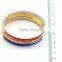 Hot Sale Dubai Gold Plated Bridal Slim Crystal Bangle Stainless Steel Shiny Jewelry for Women