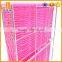 Plastic rattan pink storage cabinet