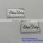 Chinese factory design rectangle metal tags for furniture