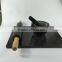 Polished black marble rolling pin and marble pastry board