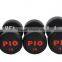 Round Fixed Rubber Dumbbell With Colorful Logo