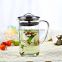 400ml handblown heat resistant tea infuser pitcher N6002