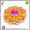 Fashion Sewing Acrylic Flower Metal Button For Garment