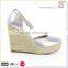 Popular ladies wedge espadrilles shoes