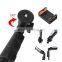 Telescopic Selfie Pole W/ Detachable Wireless Shutter Release & Clip Mount Holder For IPhone Andrpid Phones