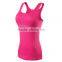 hot selling pure color female sport tank tops