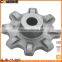 Casting chain sprocket for combine harvester