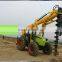 100HP tractor mounded high efficiency earth anuger equipment with 5 tons crane for sale