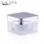 High quality china made square small clear lotion face cosmetics cream empty jar