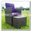 Audu Miami Purple Outdoor Garden Rattan Dining Set