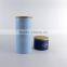 Factory Direct Wholesale Modern Design 3 Layer Mason Ceramic Candy Jar With Wooden Lid