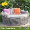 Outdoor sunbed fabric outdoor garden sofa round bed