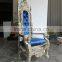 wedding stage bride and groom king and queen chairs