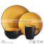 solid color grey color and white color tableware set