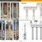 Decoration roman pillar twist marble column
