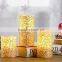 S/3 Glittering Star Decorative LED Christmas Candles