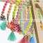 Colorful Bangle Wristband Children Kids Custom Tassel Bead Bracelet