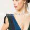 Long Weddings Bridesmaid Ball Gown Dresses Evening Long Pleated Front and Back V-neck Summer Dresses HSD5045