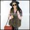 New Fancy Design Top Quality With Low Price Brown Fake Fur Vest
