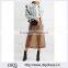 Wholesale Women Apparel A-line Newest Leopard-print Rubberized Midi Skirt(DQE0396SK)