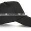 good quality black embroidery 100%cotton snap back 6-panel baseball hat and cap