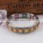 Black gun plating bracelet jewelry Italian link cicret mens Bangle stainless steel bracelet for men