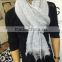 2017 wholesale soft touch grey unisex knitted scarf