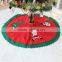 HD1044 Red color 100cm Christmas tree skirt