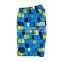 customer print lattice design blue kid shorts