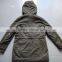 Women Green Colour Fashion Padded Hoody Parka