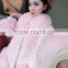 Women Winter large collar Fake Fur Coats Plus Size Vintage Artificial Fox Fur Coat