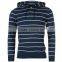 Pullover Stripe Hoody Mens With Pocket