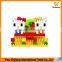 Colorful Plastic Square Plastic Cartoon Blocks Building for Childrens