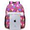 muti-color triangle lovely school kindergarten school kids bags