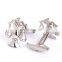 Delicate Libra Silver Cufflinks Luxury Mens Cufflinks Brand