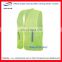 Hi-vis reflective 2 tape Roadway warning vest/reflective tape green safety vest