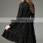 High fashion long sleeve peter pan collar lace dress directly from factory