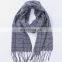 Inner Mongolia 2017 Autumn Winter Woolen Thick Men Warm Classic Plaid Long Tassel Wool Scarf