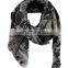 Pure Wool Digital Printed Autumn Winter Warm Women Fashionable Square Scarf Custom Cheap Stoles Dubai Thin Style Lady Scarf