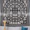 Queen Indian Elephant Mandala Tapestry, Hippie Ethnic Wall Hanging, Gypsy Bohemian Bed Cover, Wall Hanging, Bed Sheet