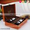 Custom High-class PU Leather Wine Bottle Packaging Gift Box with Handle