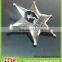 Low price customized star shape pin badge