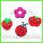 Custom soft pvc cartoon animal flower food fridge magnet for home