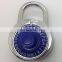 NEWMAN A2044 China OEM 3 Digital Change Code Keyless Letters Combination Padlock With Master Key